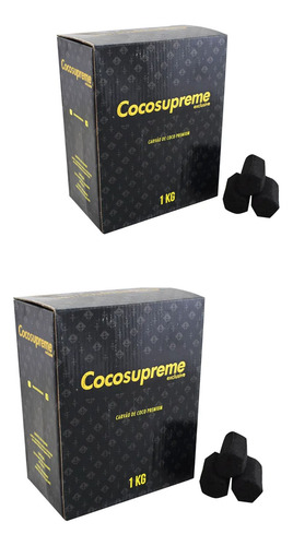 2kg De Carvão Premium Para Narguile: Cocosupreme 104 Unidade