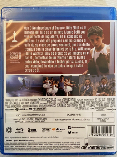 Imagen 2 de 3 de Blu-ray Billy Elliot (2000)