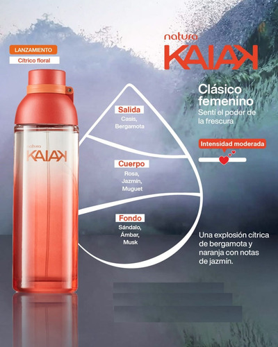 Perfume De Mujer Natura Kaiak Clasico Mini 25ml + Regalo