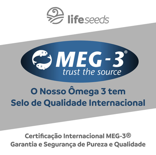 Ômega 3 Mini Cápsulas - Ultra Concentrado Dha 500mg Epa 200mg - Certificação Internacional Meg-3 60 Cápsulas