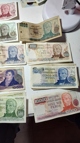 Lote De Billetes Antiguos, Peso Y Astrales