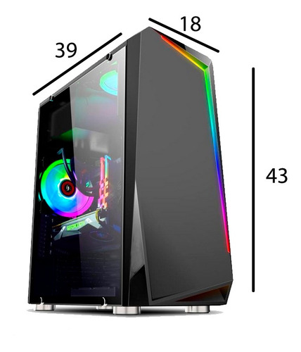 Imagem 4 de 8 de Pc Gamer Maximus I5 Gtx 1050 8gb Hd 1tb Ssd 120gb Wi-fi