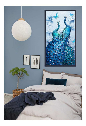 Hh F Kit De Pintura De Diamantes 5d 30x40 Lucky Peacock