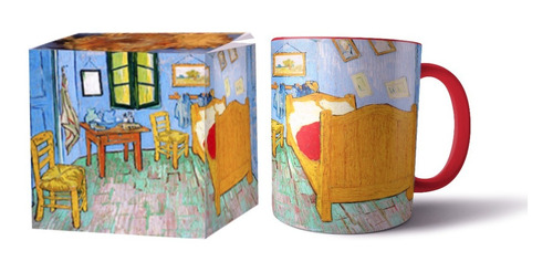 Taza Interior Color Roja Pintura El Dormitorio En Arlés