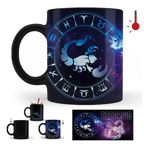 Imagen 2 de 3 de Taza Mágica Caballeros Del Zodiaco Escorpio