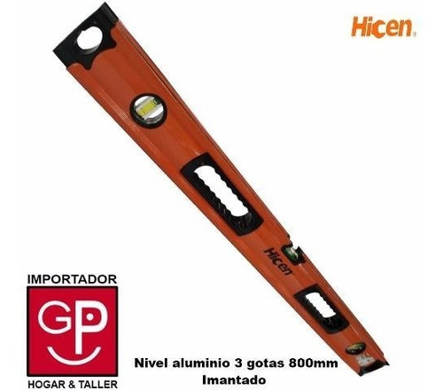 Nivel Aluminio Con Iman 80 Cm Hicen G P
