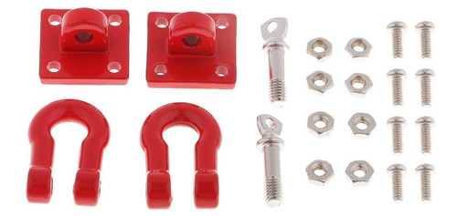 1:10 Rc Crawler Accessories Gancho De Remolque Rojo Para D90
