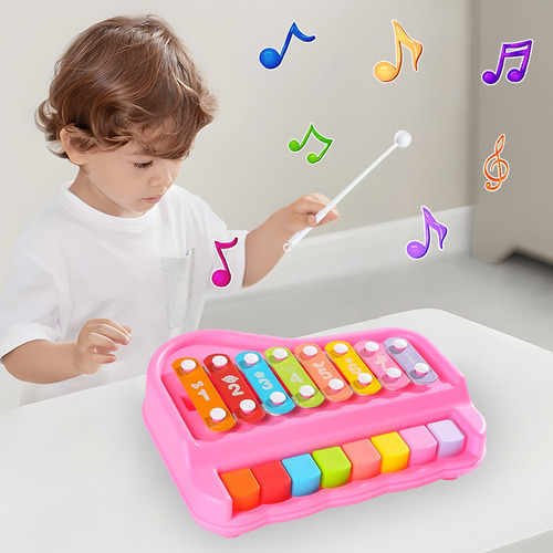 Piano E Xilofone Ou 2 Em 1 Para Bebês De 1 A 3 Anos