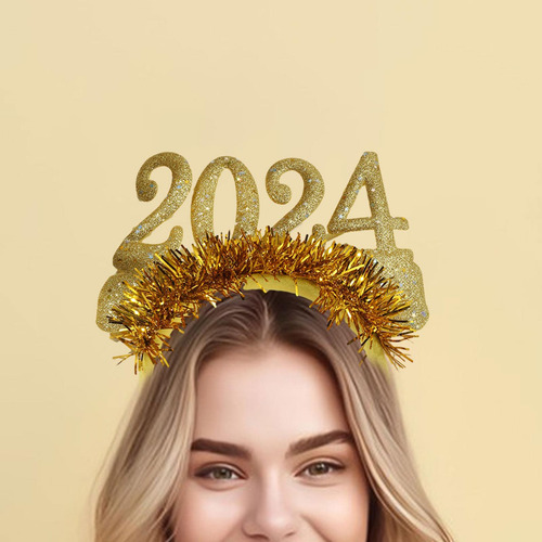 Diadema De Feliz Año Nuevo 2024, Diademas, Accesorio Para
