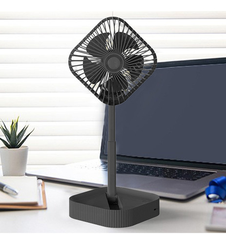 Un Ventilador De Pedestal Portátil, Plegable, De Pie, Plegab