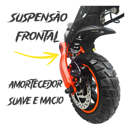 Patinete Eletrico Com Led G9 Pro Inow 55km/h 800w Cor Preto
