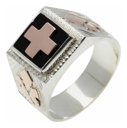 Anillo De Enfermero En Plata Y Oro Macizo Joyería Piriz