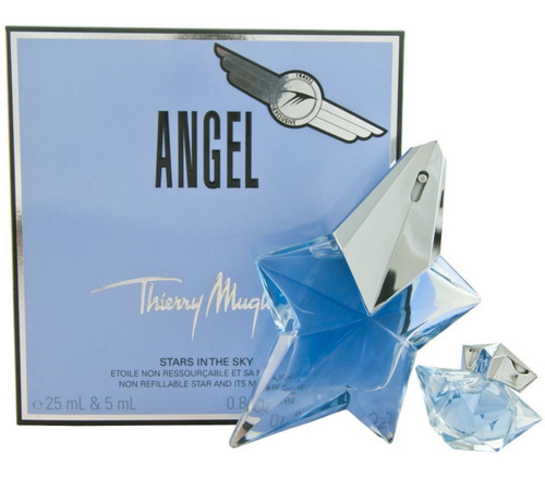 Set De 2 Edp 25ml- 5ml Thierry Mugler Angel Para Mujer, En