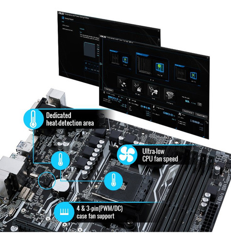Placa Base Asus Prime A320m-k Am4 Ddr4 Ryzen Athlon Negro (Reacondicionado)