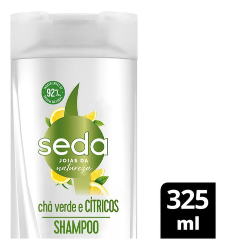  Shampoo Recarga Natural Pureza Detox 325ml Seda