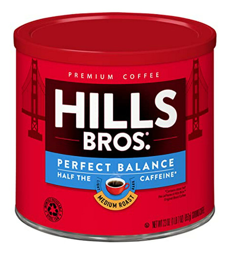 Café Hills Bros Perfect Balance, Medio Tueste, Sabor Clásico