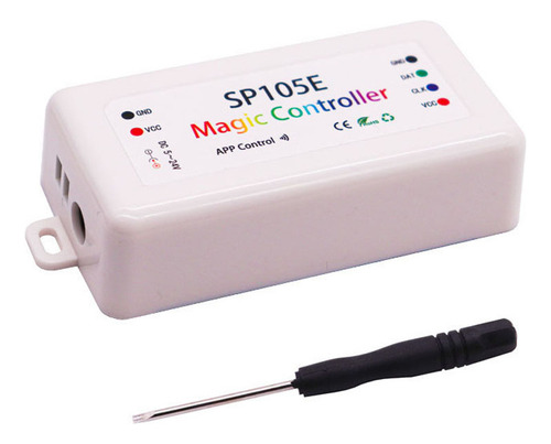 Controlador Led Sp105e Rgbic Pixels Para Ws2811 Ws2812b Ws28