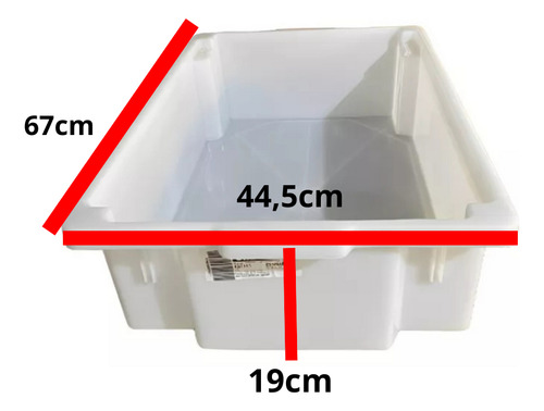 Kit 3 Caixas Frigorífico 40 Litros Com Tampa Para Açougue