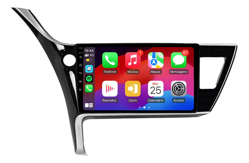 Kit Multimidia Corolla 18/19 10p Android 14 Carplay 2gb 32gb