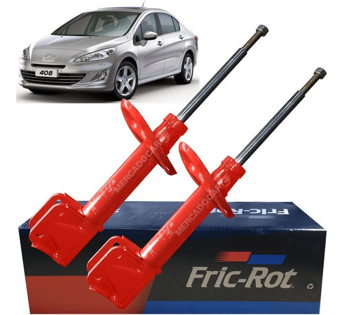 Kit 2 Amortiguadores Del Peugeot 408 2.0 16v Fric-rot - 2012