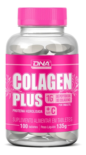 Colagen Plus Dna 100 Tabletes Colageno 100% Satisfação