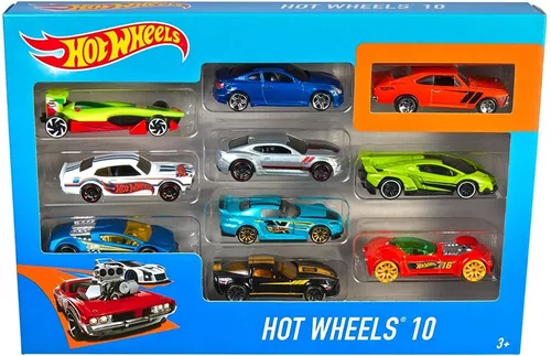 10 Carrinhos Hot Wheels Sortidos