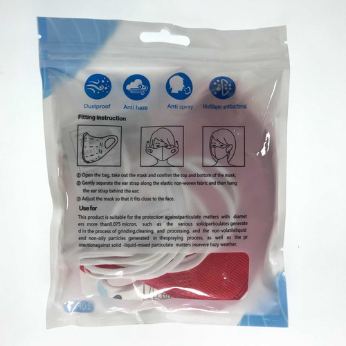 Imagen 4 de 6 de Cubrebocas 3d Mask 10pzs Mascarillas De Proteccion 3 Capas