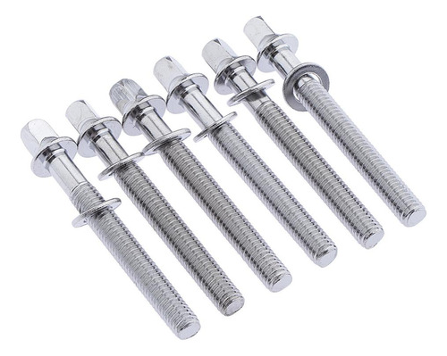 6pcs Nuevas Varillas De Tensión De Tambor De Cromo 60 Mm X
