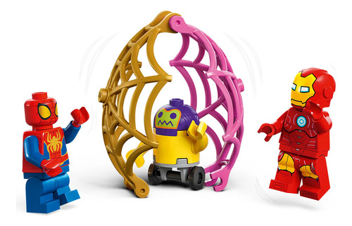 Lego Super Heroes 10794 Qg Web Throwers Spider Team, número de piezas 193