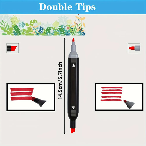 Kit Livro De Colorir + Canetinhas 36 Cores Ponta Dupla