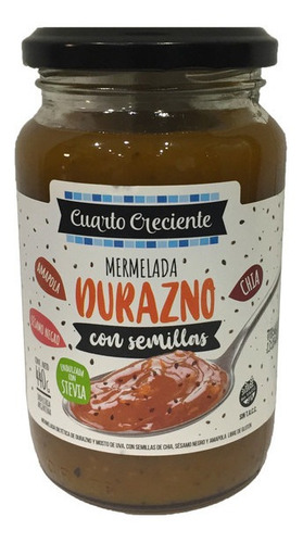 Imagen 1 de 6 de Mermelada Durazno Con Stevia Y Semillas 3un X400g