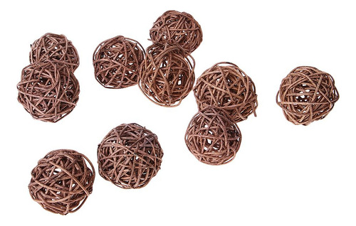 6x Ramita De Mimbre Bola Bolas Diy Adornos
