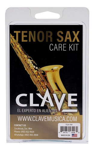 Kit De Mantenimiento Saxofón Tenor Clave
