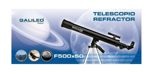 Imagen 2 de 8 de Telescopio Refractor Galileo F500x50 De 450x Educando
