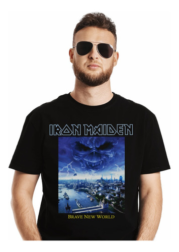 Polera Iron Maiden Brave New World Metal Impresión Directa