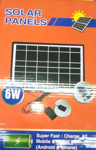 Imagen 7 de 7 de Panel Solar Cargador Usb Para Celulares Powerbank Bombillos