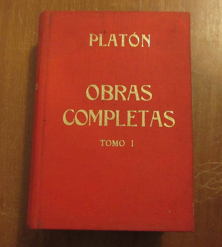Libro Platón - Obras Completas Tomo 1