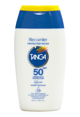 Bloqueador Tanga Spf 50 Crema Viajero - mL a $306