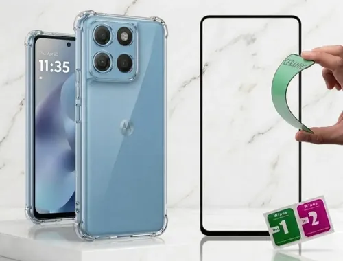 Kit Capa Anti Impacto + Pelicula Ceramica Para Moto G17 | MercadoLivre