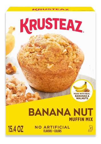 Mezcla De Muffins De Plátano Y Nuez - 12 X 15.4 Oz