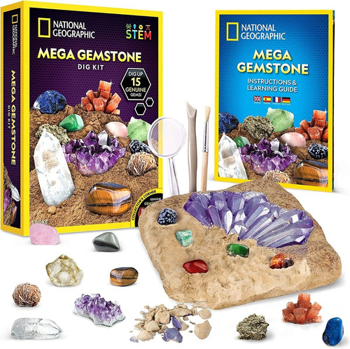 Stem Kit Geología Excavación Y Aprendizaje Piedras Preciosas