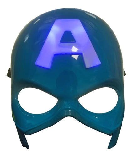 Máscara Con Luz Capitán América Avengers Halloween Mp013