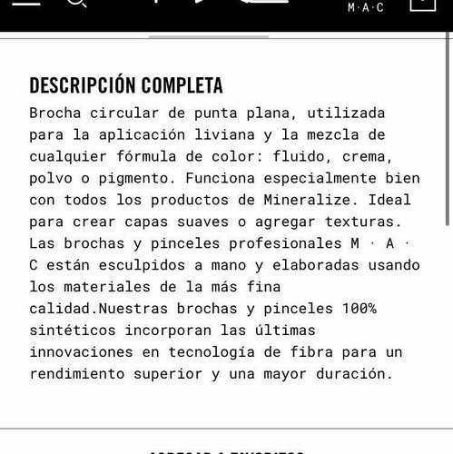 Brocha Maquillaje Mac Profesional 188 Originales