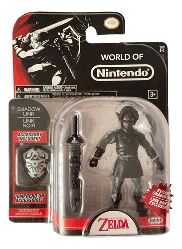 Dark Link Legend Of Zelda World Of Nintendo Jakks 2016 11cms (Usado)