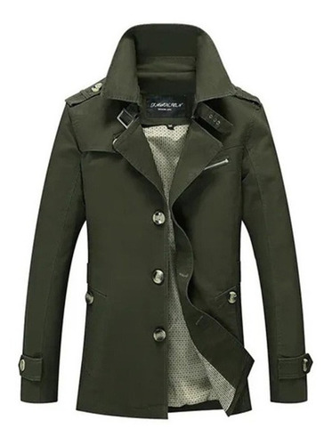 Gabardina De Moda Para Hombre Chamarras Cortavientos De Otoñ
