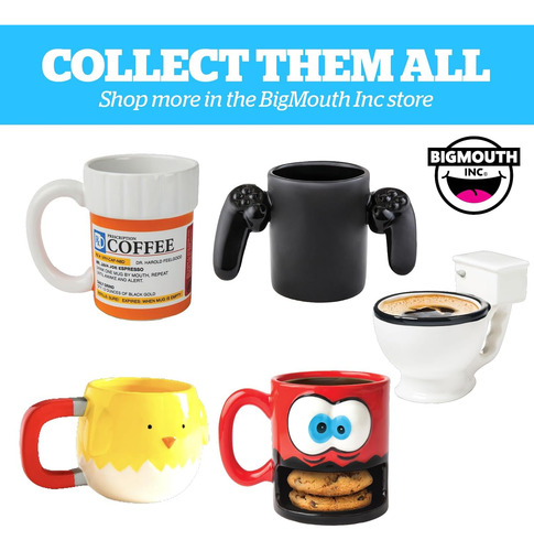 Taza De Inodoro Bigmouth Inc, Divertida Taza De Café Para Ho