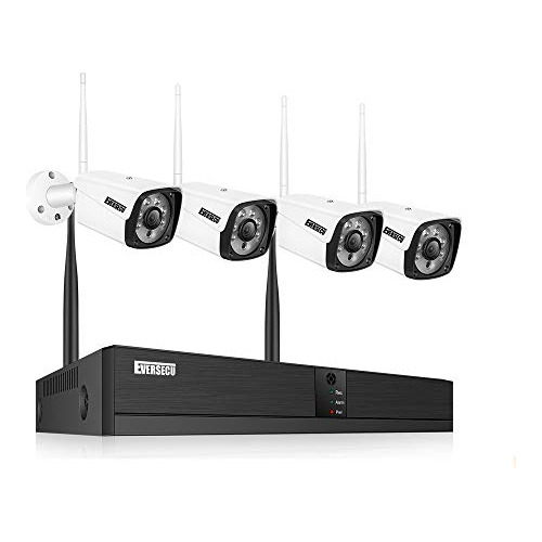 Eversecu 4 Canales Sistema De Camara De Seguridad 1080p Dvr