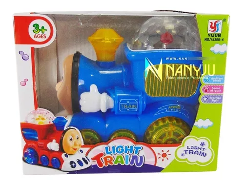 Trenzinho Luz E Som Bate Volta Trem Locomotiva Brinquedo