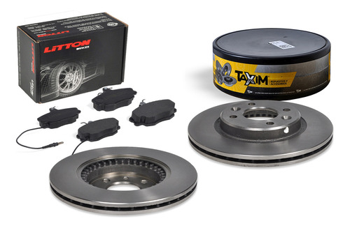 Discos De Freno + Pastillas Logan Sandero 1.6 8v K7m 259mm