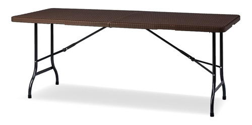 Mesa Plegable Portátil Rectangular 180cm Eco Rattan